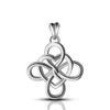 925 sterling silver good luck heart celtic irish knot jewelry necklace pendant