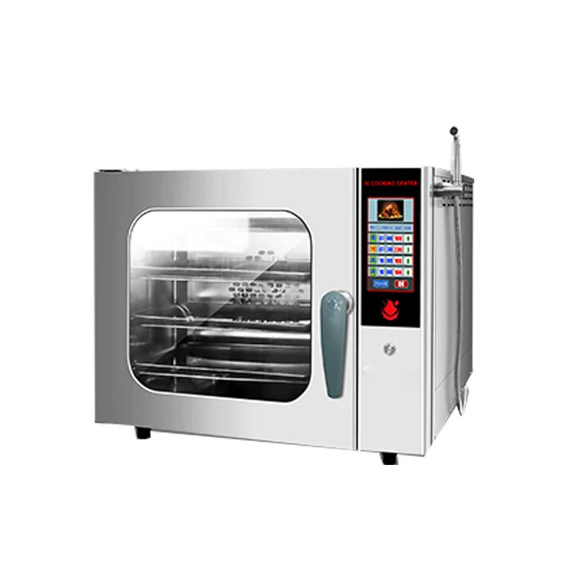 

Commercial kitchen psteam oven toaster function integrated restaurant hotel bakery large capacity oven steamer 70L 90L