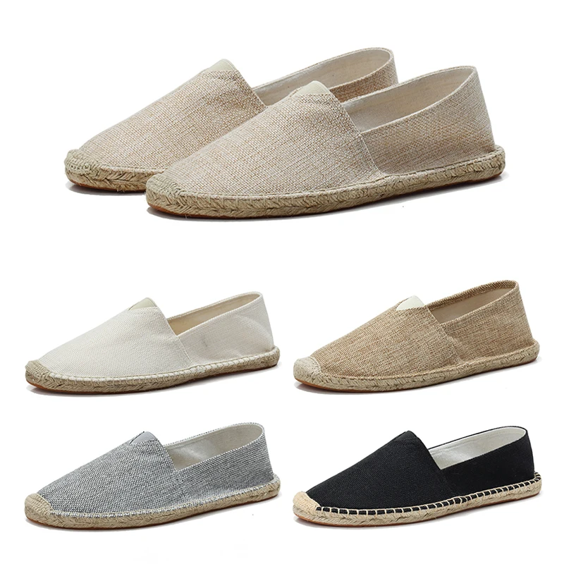 

Espadrilles Shoes Linen Fisherman Espadrilles Embroidery Platform Espadrilles