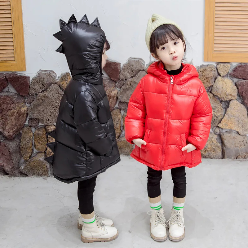 2020 warm jacket winter long sleeves outdoor clothing kids flower print for girls boutique clothing