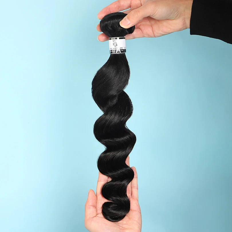 Remy 100% Human Hair Extensions Bundles Peruvian Human Hair Bundles Wholesale Bulk Cheap Loose Wave Hair Bundles for Women