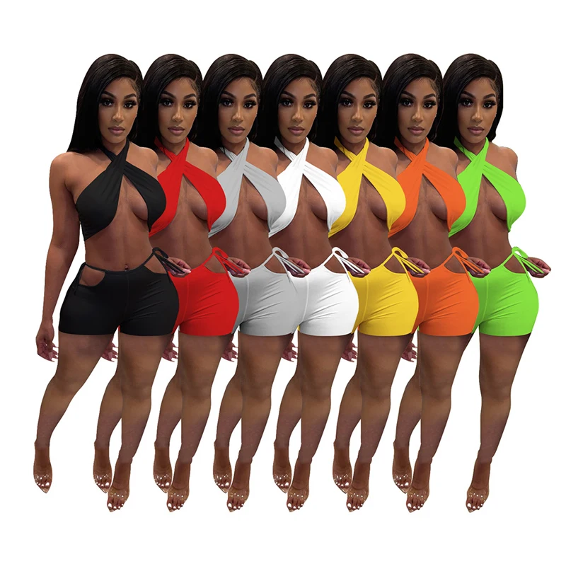 

CL-330 summer hot two piece set girl club dresses women clothing party outfits matching sets shiny club dresses, Picture color