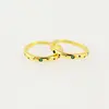 gold plated adjustable zirconia diamond rings
