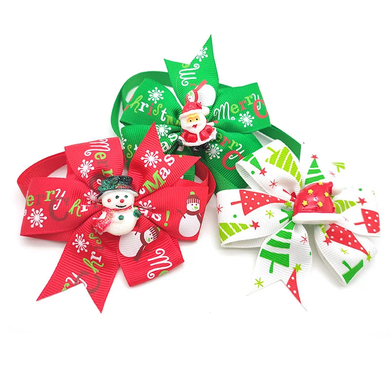 

Wholesale Adjustable Pet Ties Dog Collar Neck Tie Christmas Dog Bow Ties