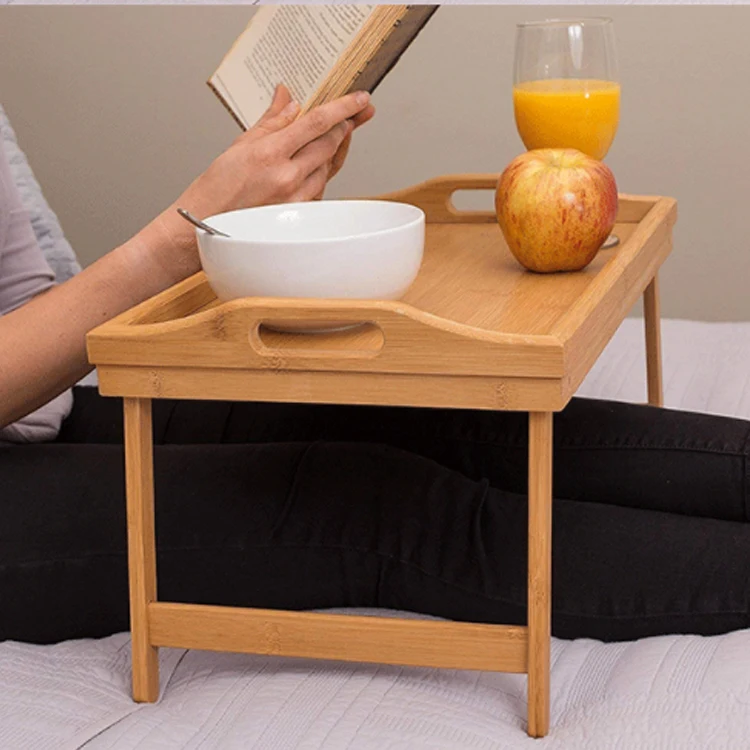 Bamboo Bed Food Tray Adjustable Breakfast In Bed Tray Adjustable Buy