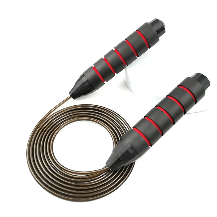 

September New Trade Festival outdoor sport jump rope fitness training high speed skipping jump rope, Black/red/blue/green