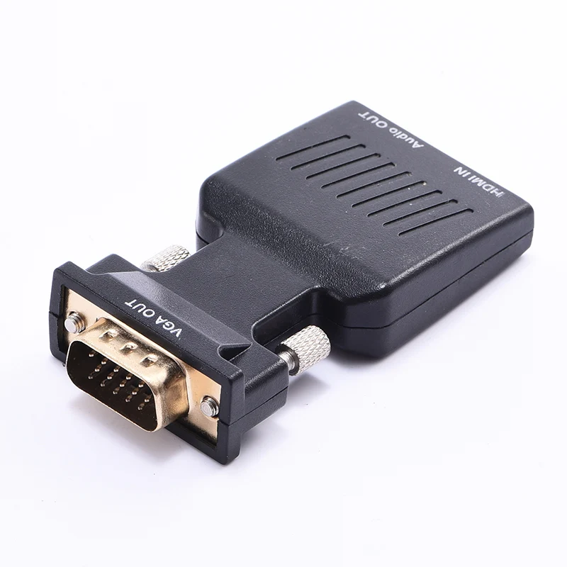 

HDTV to VGA converter with high speed HDTV to VGA cable set, audio and power viewing display