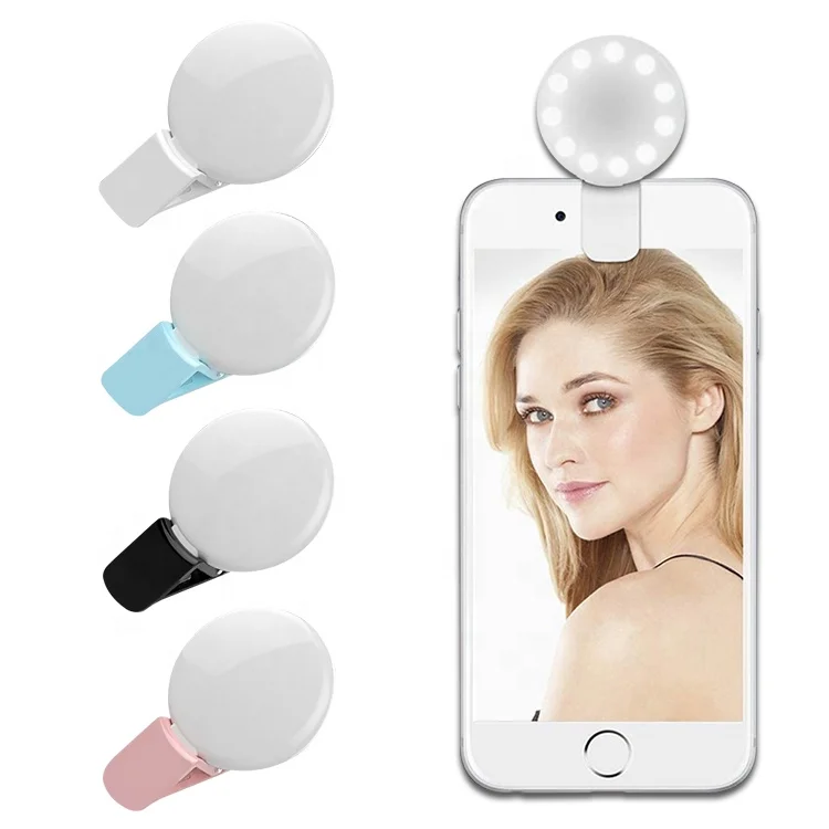 

Video Makeup Camera Fill Ringlight Photographic Lighting Cell Phone LED Selfie Ring Light, Black,white,blue,pink