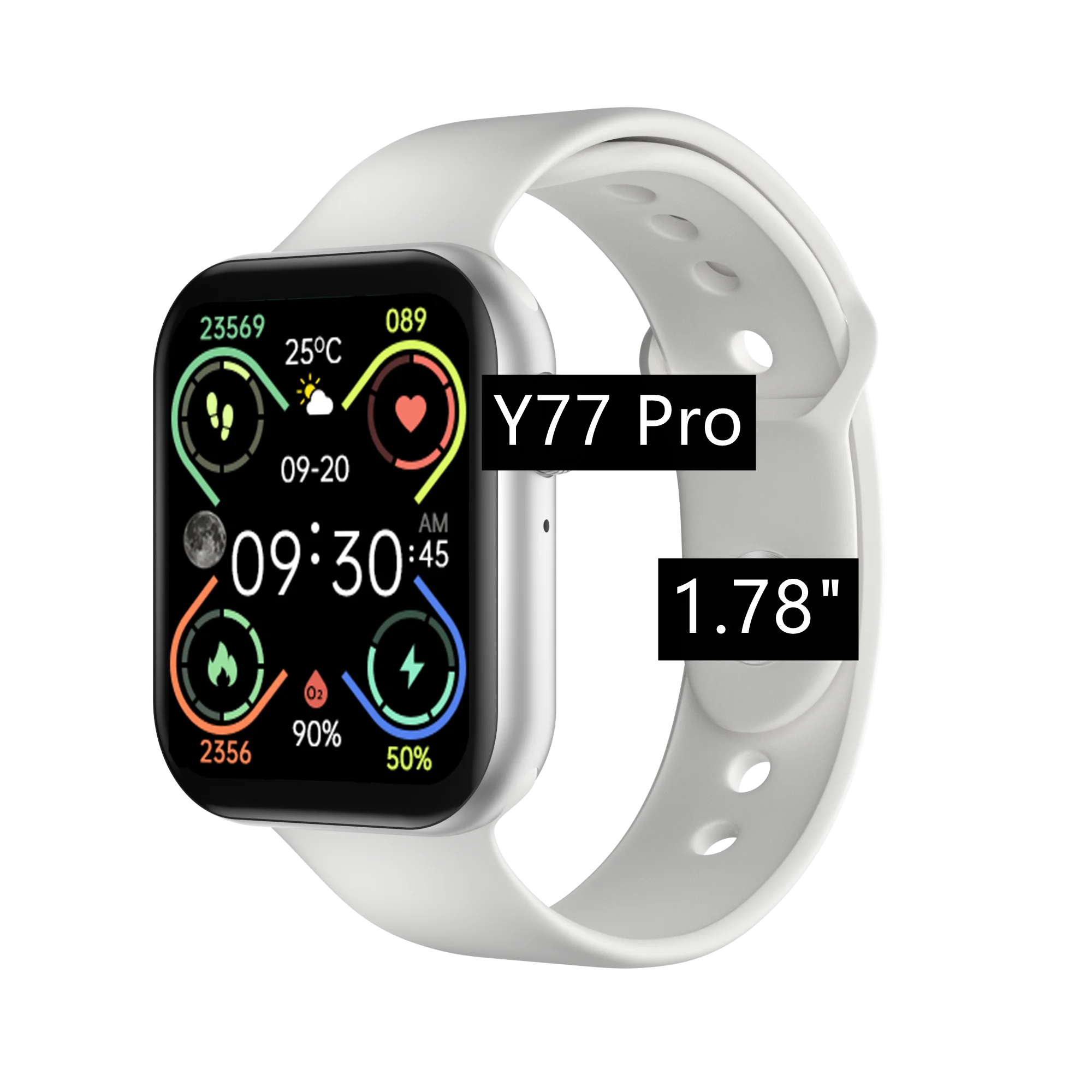 

Smartwatch new arrival 2022 reloj inteligente serie 7 iwo 1.78 inch smart watch fitness watch smart watch Y77 pro