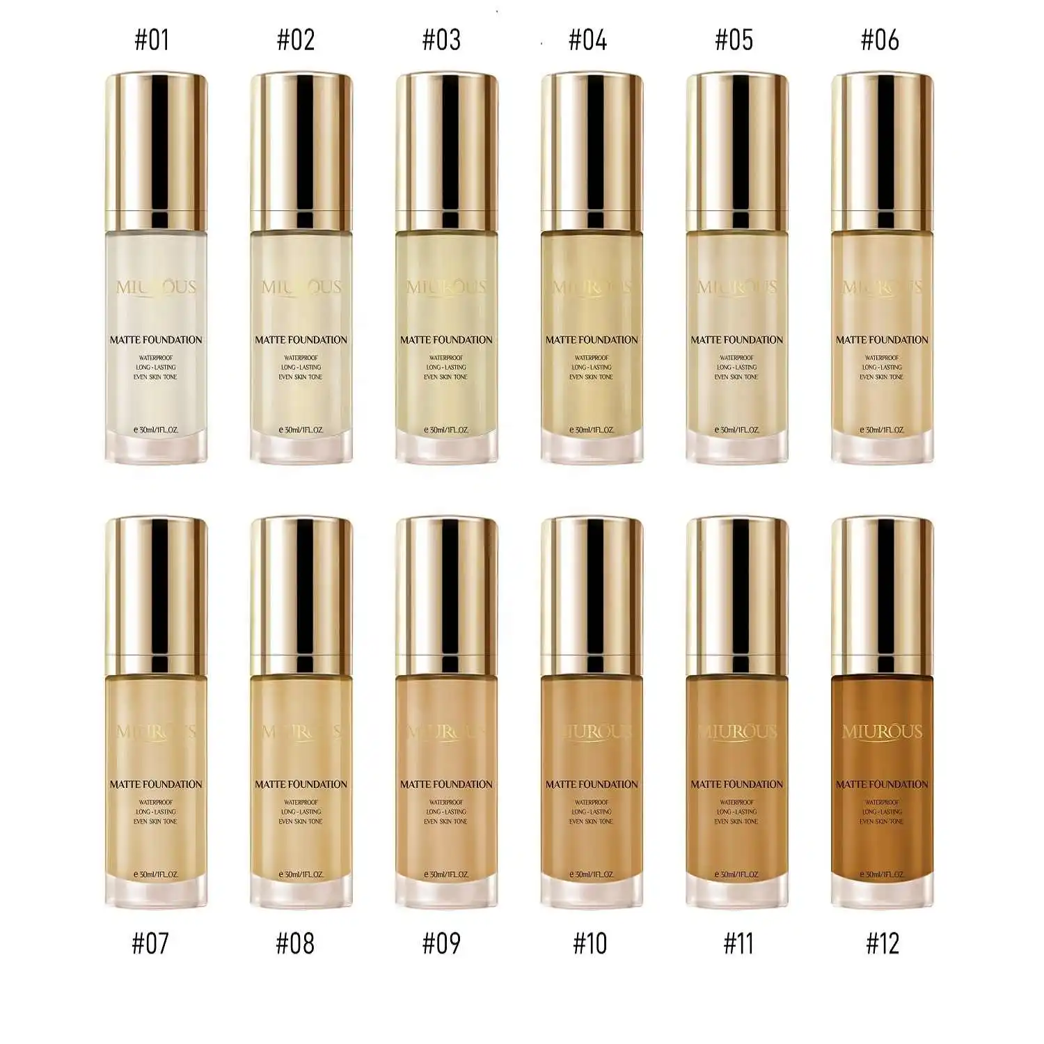 

Mineral Vegan Powder Face Powder Foundation Makeup For Dark Skin, 10 colors