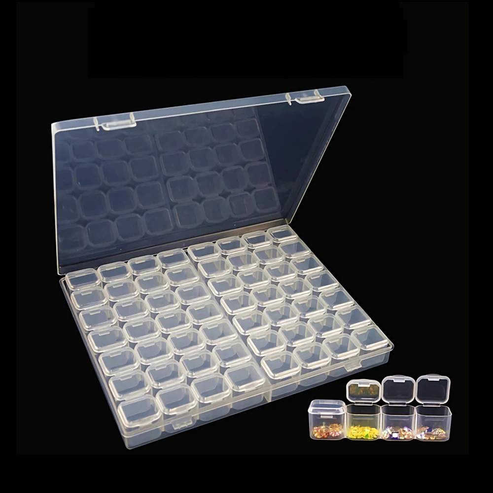 

56 Gird Diamond Painting Tool Accessories Bead Container Rhinestone Diamond Embroidery Stone Storage Box