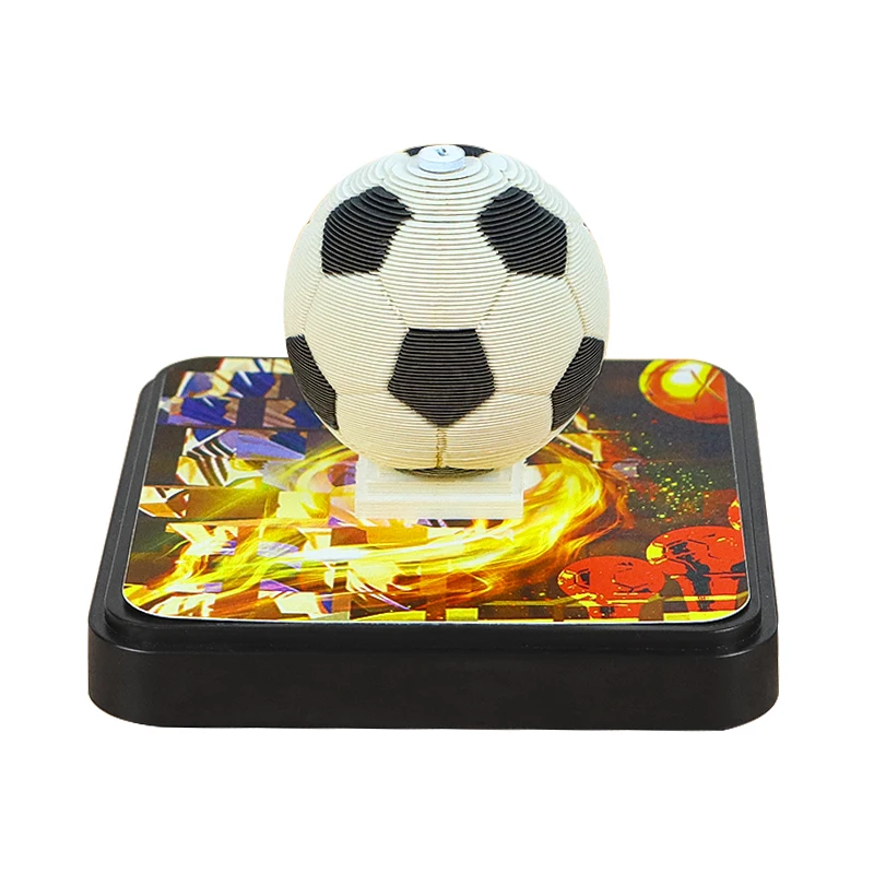 Soccer Ball 3D Memo Pad Custom Desk Calendar Football Basketball Paper Notepad Stationery Birthday Luxury Gift Item for Men Boys