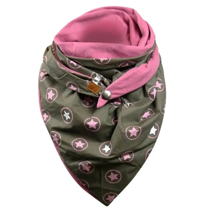 

Women Scarf Wrap Warm Scarves Solid Scarf Fashion Retro Female Multi-purpose Shawl Button Wrap Shawls, Customized color
