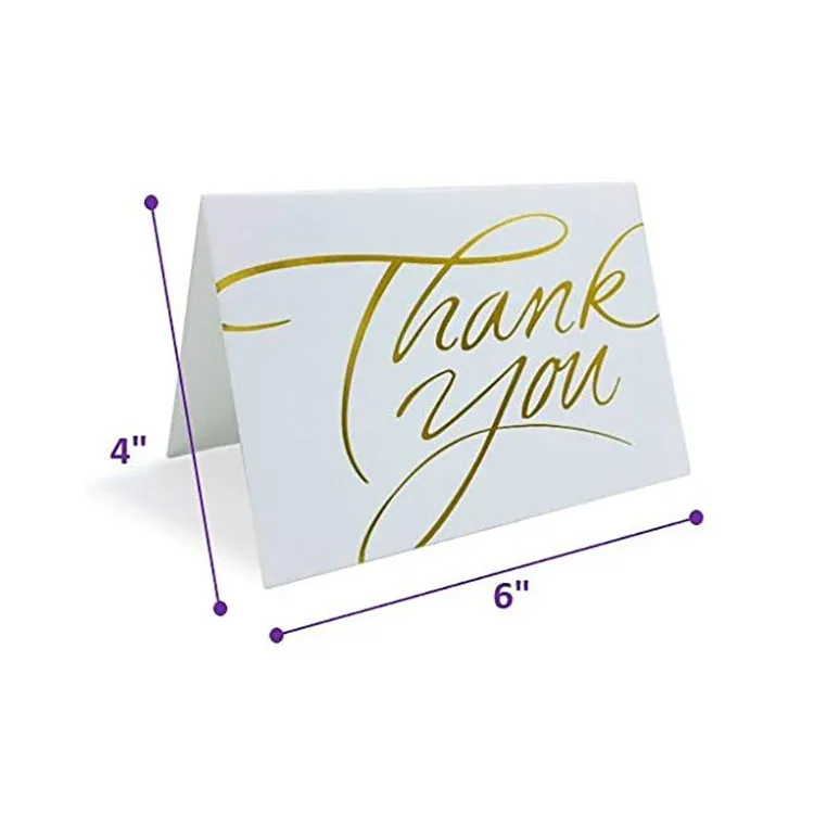 
Customized design birthday greeting Thank You Cards With envelope 