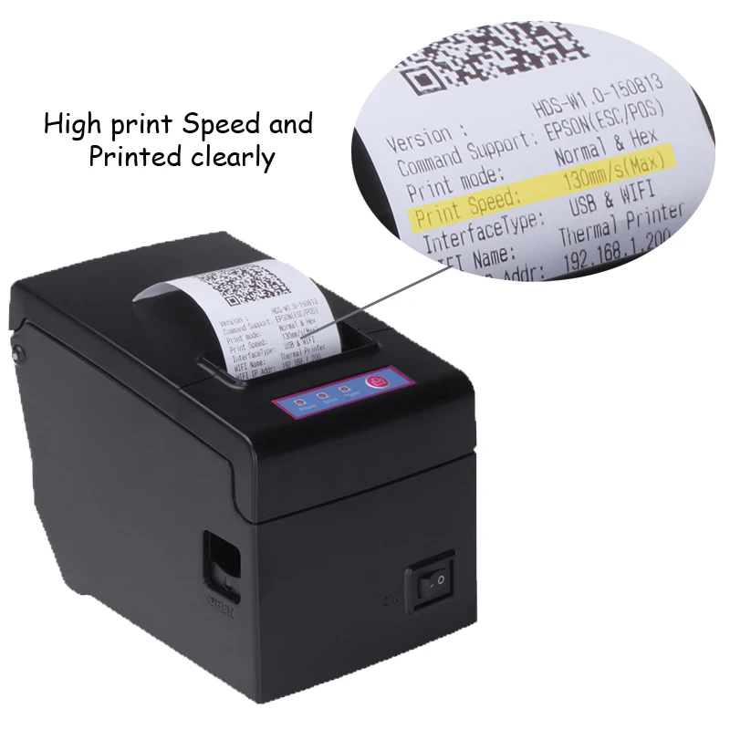 

HSPOS retails HS-E58UAI 58mm Usb BT Interface POS 58mm Thermal Receipt Printer