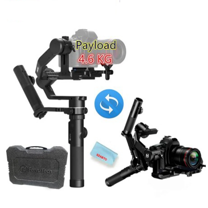 

FeiyuTech AK4500 4.6kg Payload 3-Axis Handheld DSLR Camera Gimbal Stabilizer With Remote Follow Focus