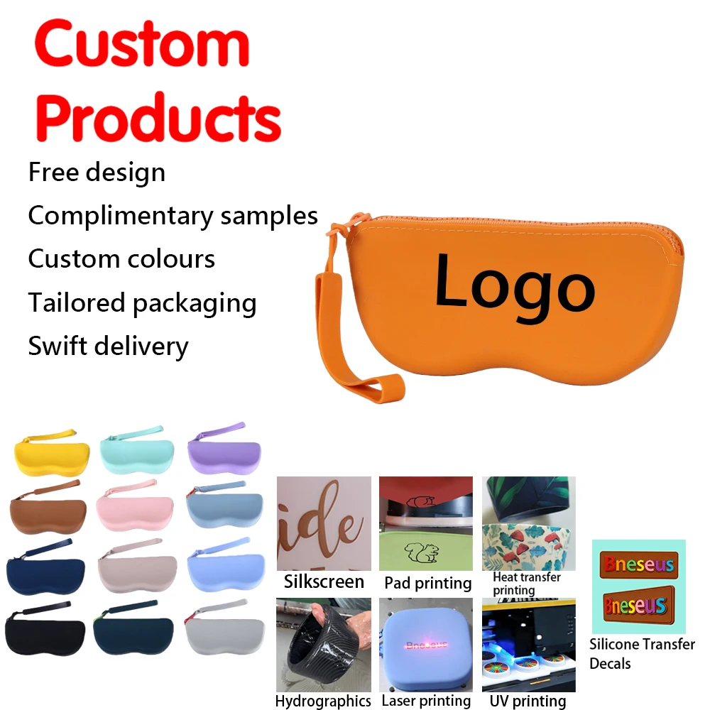 Customized OEM/ODM Environmentally Friendly and Fashionable Silicone Waterproof Sunglasses Box Multifunctional Storage Bag