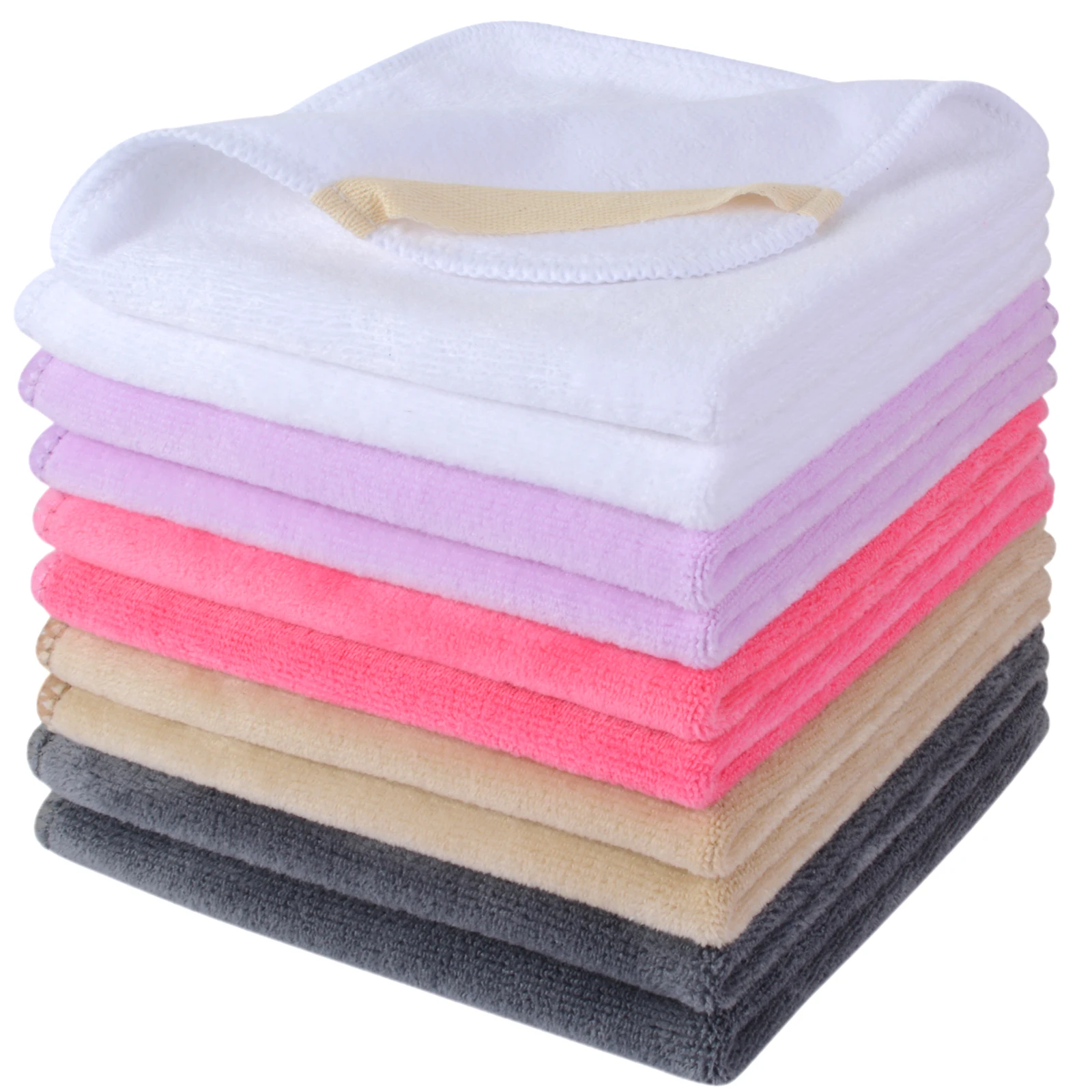 

2023 Factory Direct Sale Multicolour Face Cloth Towels 30*30cm Microfiber Custom