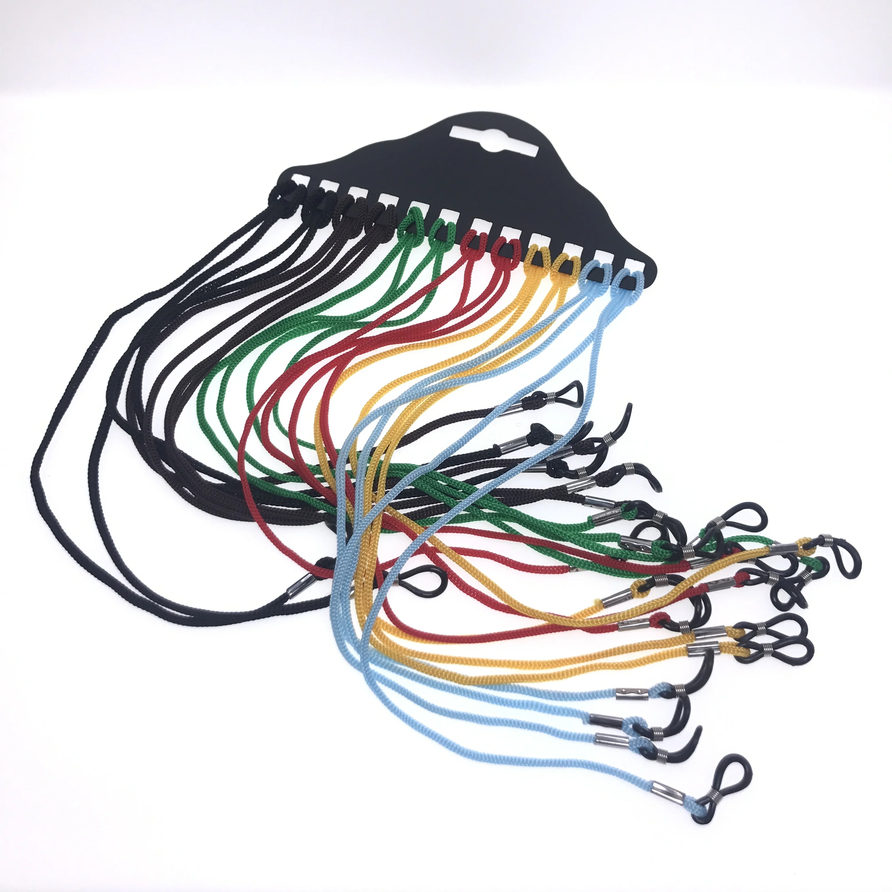

Ready to ship nylon mix color and black eyeglass sunglass glasses cords, Black or mixed color
