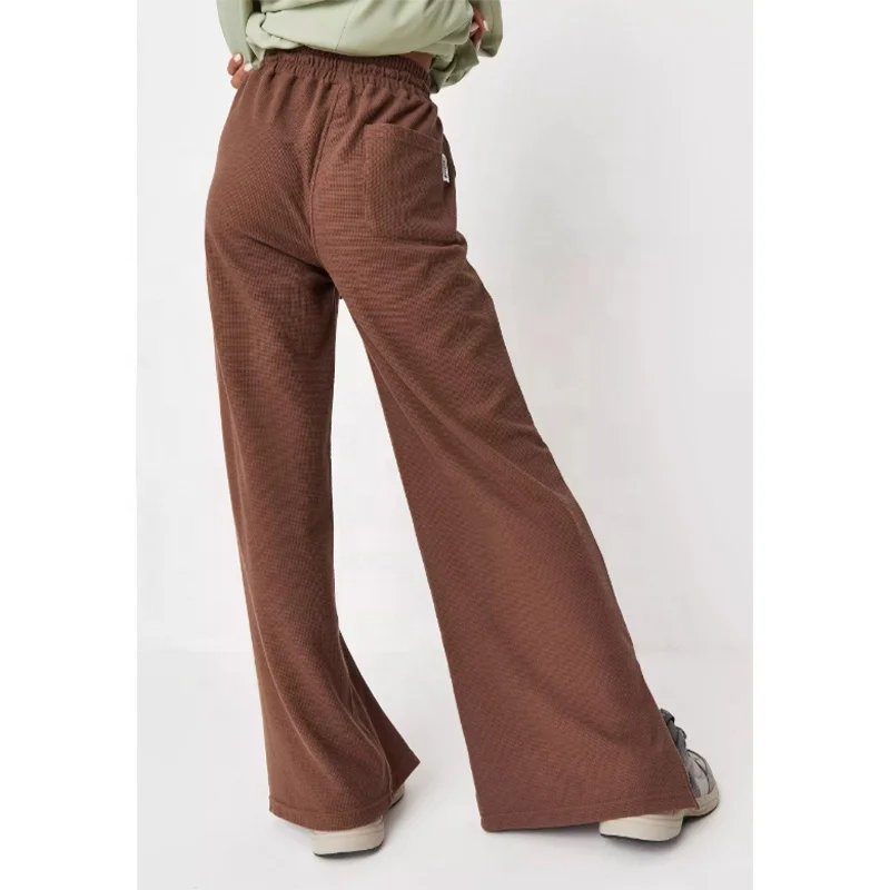 

Fashionable Loose Boot Cut Fared Pants Stylish Women's Trousers Casual Plus Size Women's Pants & Trousers