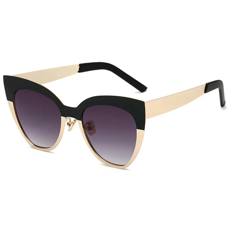 

New Design Oversize Style Browline and Cat Women Nose pad Full rim Square Women shades Sunglasses, Drop shipping