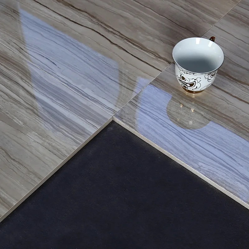 Gris travertin marbre en bois carreaux de porcelaine carreaux de céramique pour salon