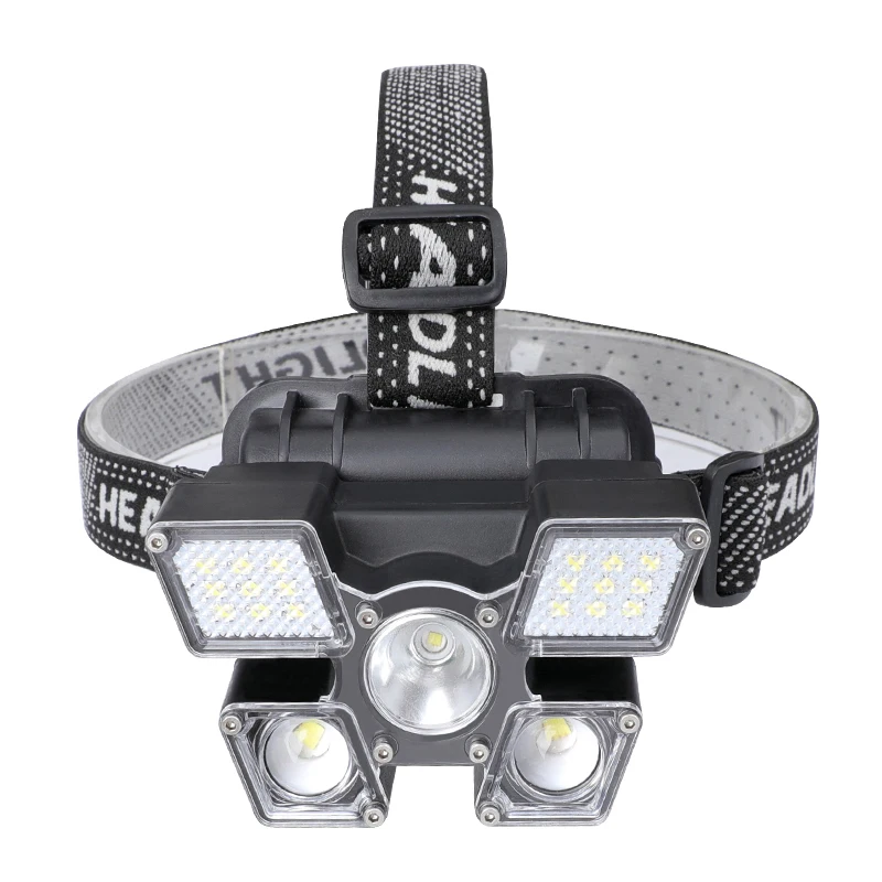 Outdoor Exploration Camping Mining Torches HeadLamps USB Rechargeable Work Light LED Waterproof HeadLamp