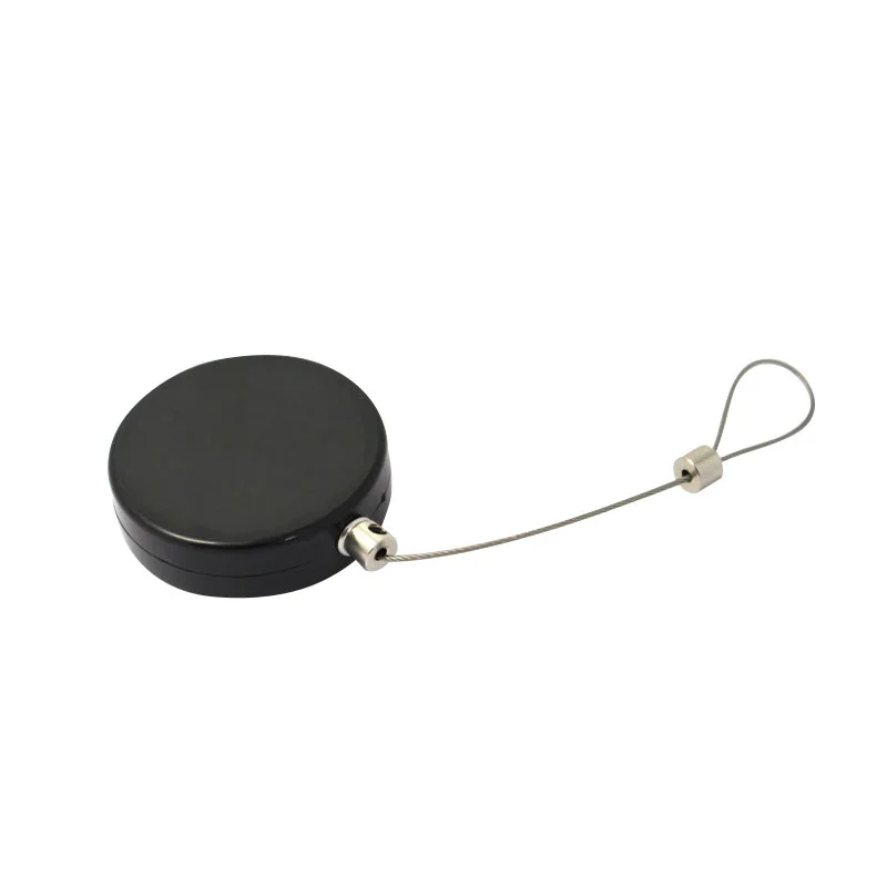 

Mobile phone anti-theft bracket automatic take-up Wire rope winding box Round anti theft pull box