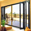 Interior Office Aluminium Hinges Type F With Unique Double Glazed Elegant Design Aluminum Glass Folding Bifold Door