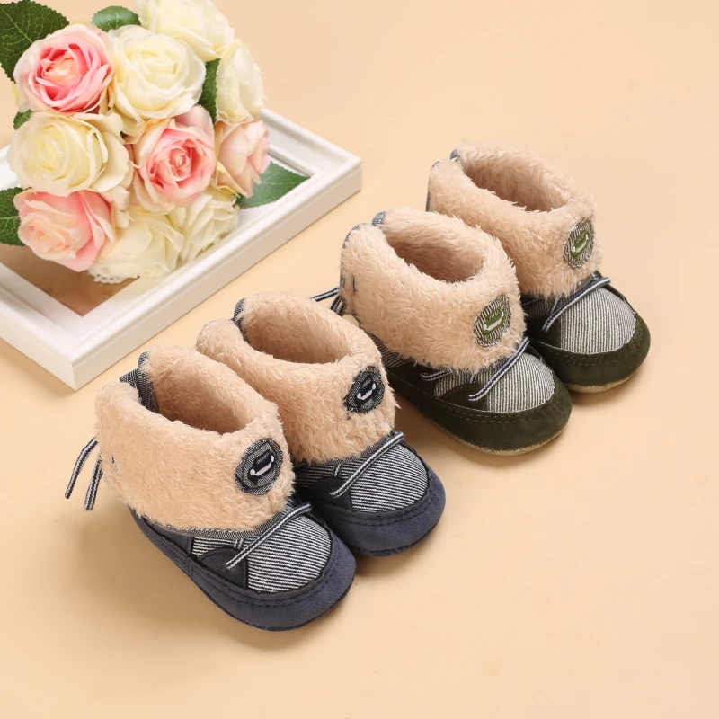 

High Quality Tassel warm plush lining outdoor snow boy winter baby boots