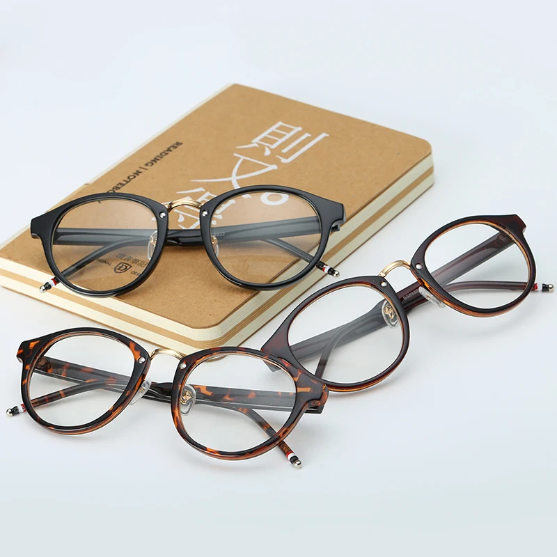 

RENNS Fashion small round leopard printed black yellow frame polarized sunglasses lens custom men sunglasses boxes