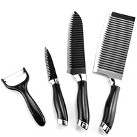 

4pcs Non Stick Kitchen Knife Set Stainless Steel Cooking Knife