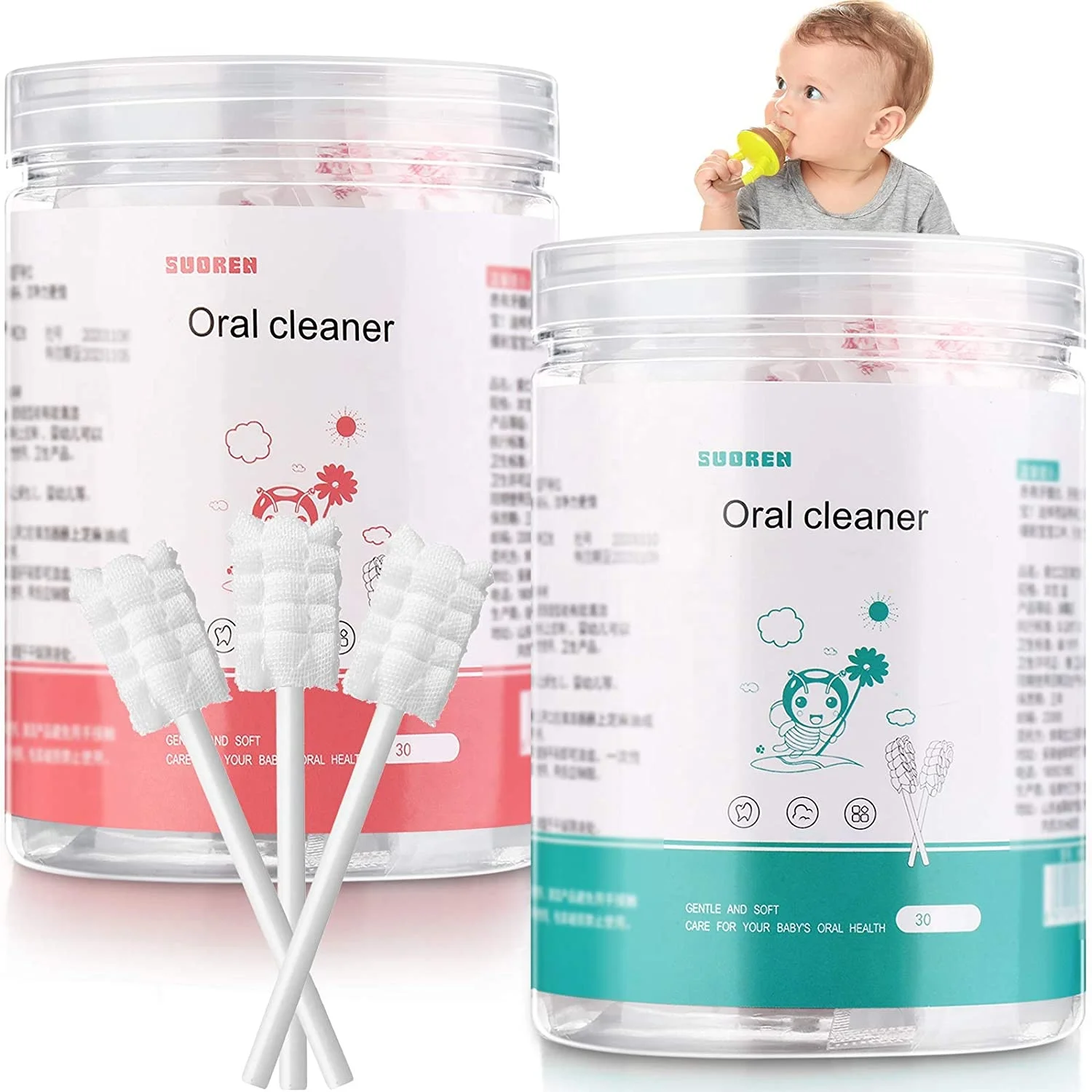 

Baby Toothbrush Infant Toothbrush Baby Tongue Cleaner Newborn Toothbrush Tongue Cleaner Dental Care for 0-36 Months Baby, White