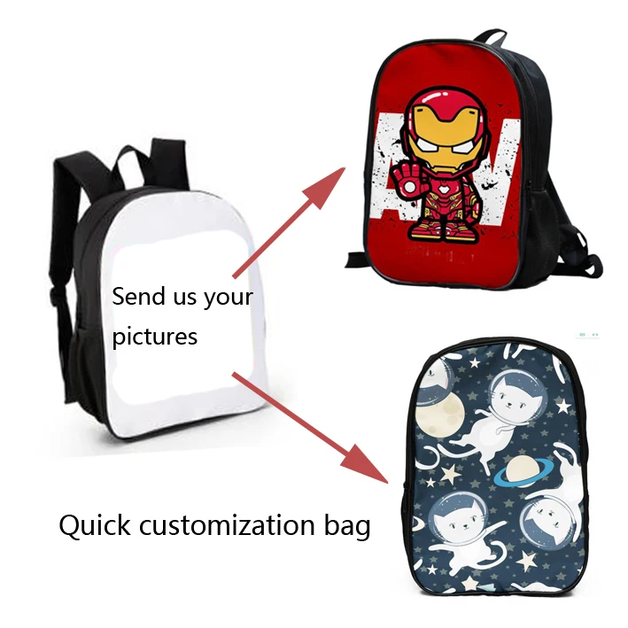 

Wholesale waterproof student print custom school bag kids backpack for girls