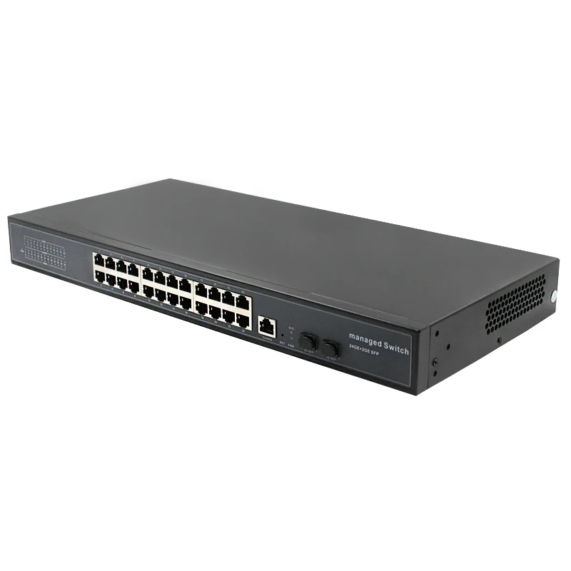 

24-port + 2 SFP Gigabit tp link Managed Switch Ethernet Fiber-optic Network Switch