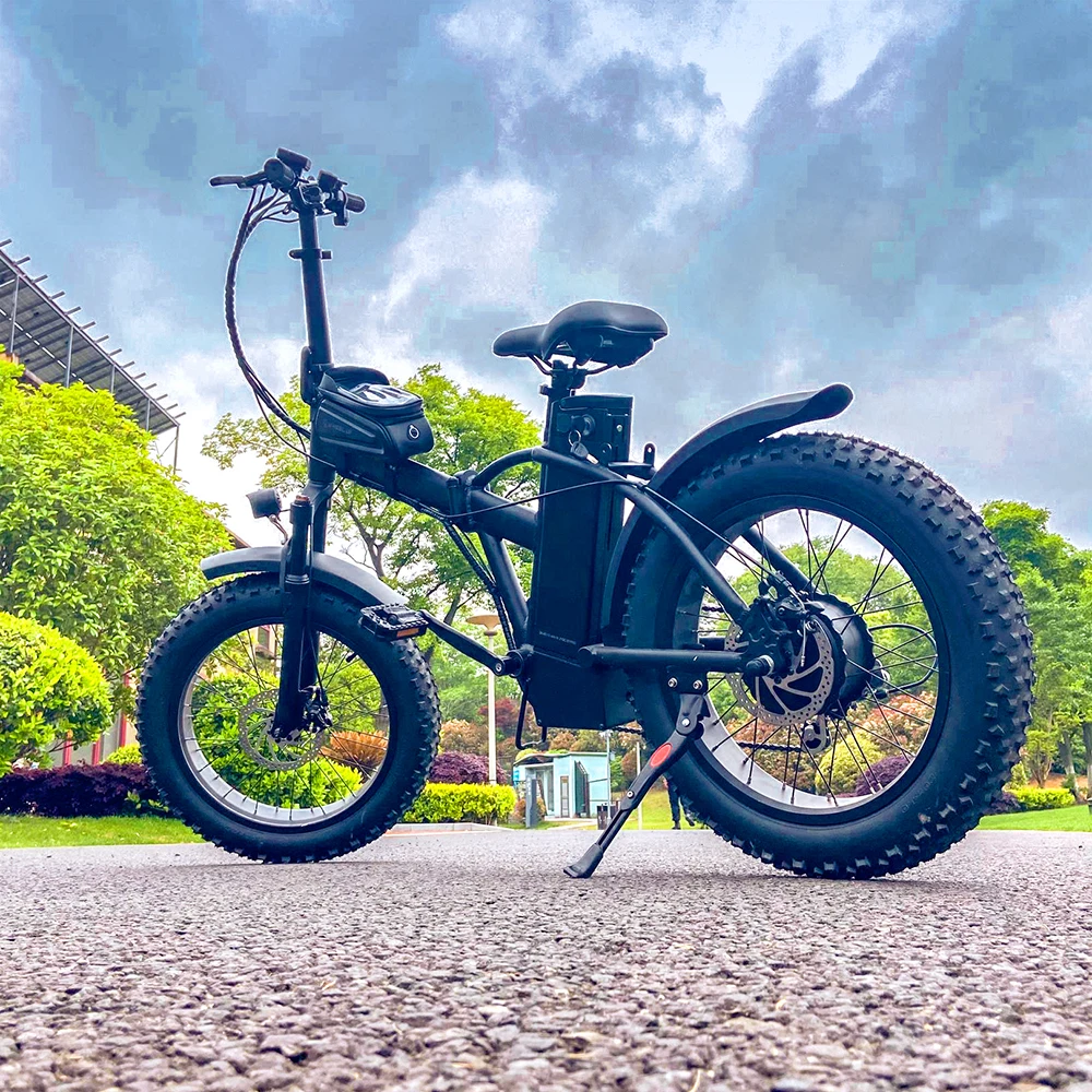 

350W ebike 16inch fat tire folding electric bike, Black, white, customized