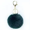 Fluffy fashion bags keychain/pompom key chain/pom keychains