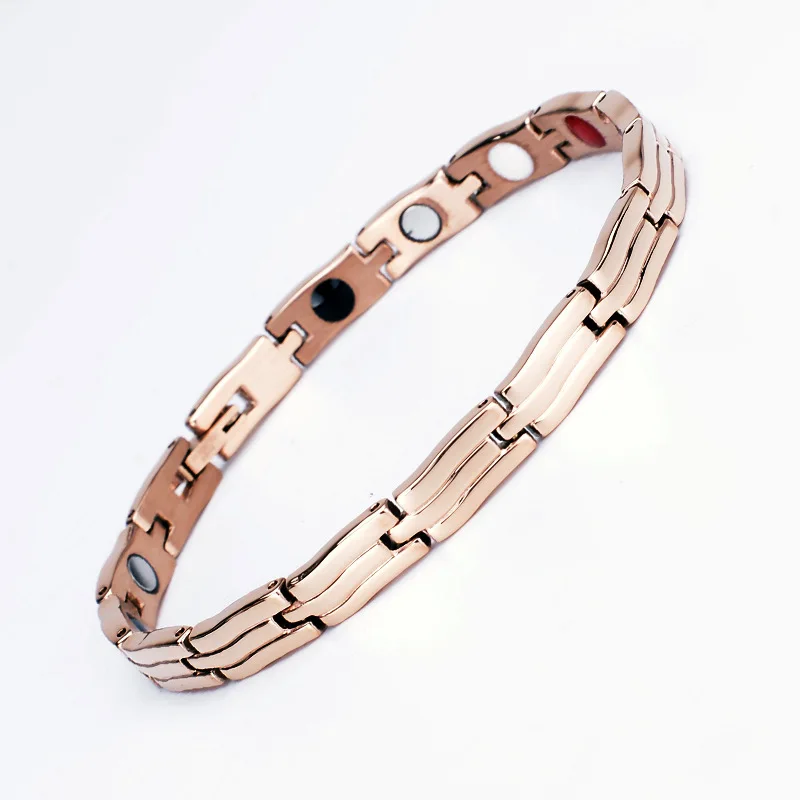 

Trend 18k Gold Silver Rose Gold Stainless Steel Ladies Bangle Energy Bracelet