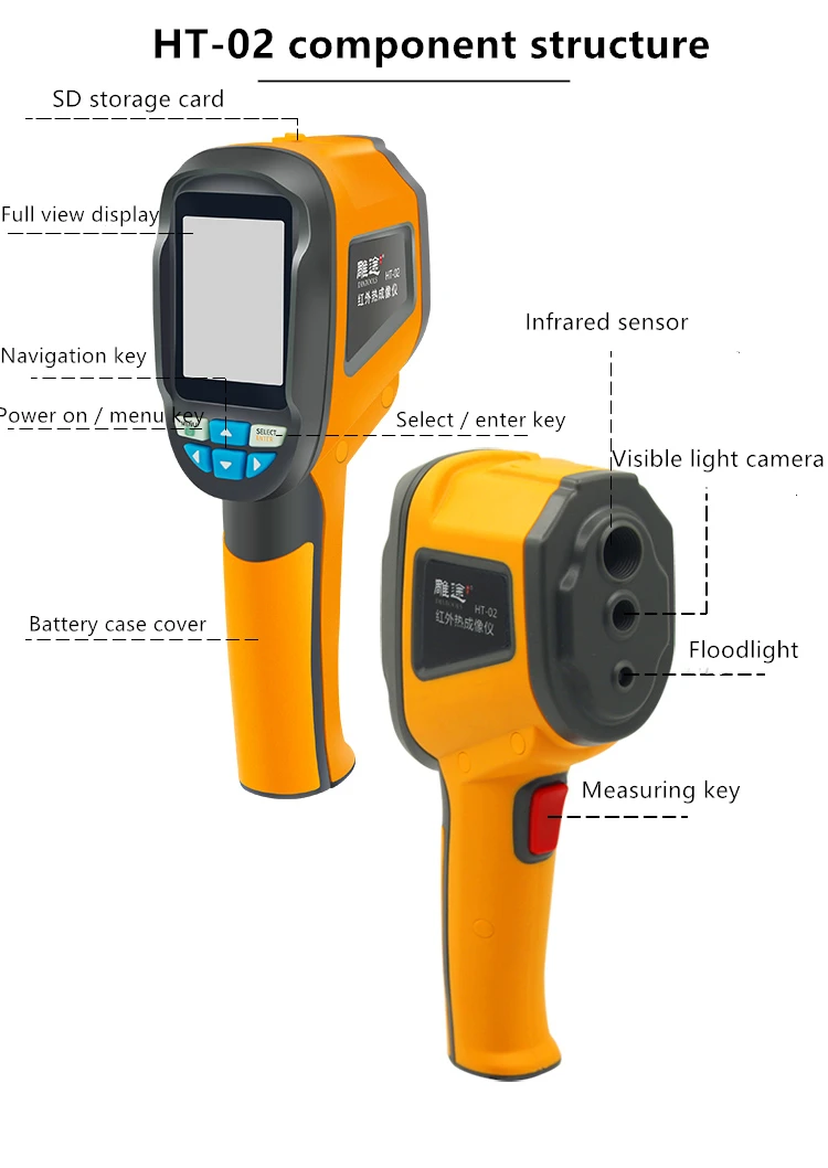 Termocamera digitale a infrarossi HT - 18 termocamera portatile per la misurazione della temperatura