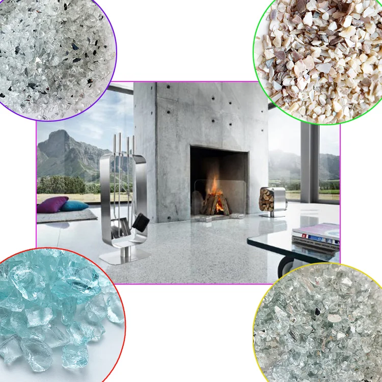 Wholesale natural colorful crushed mother of pearl shell gravel chips for terrazzo