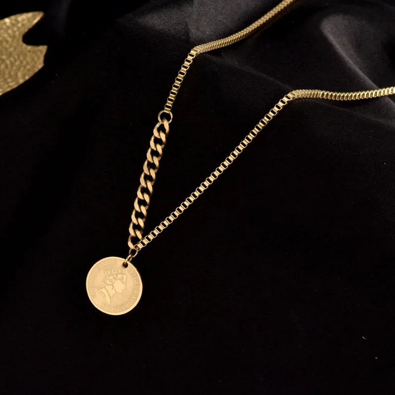 

Shangjie collana OEM 45cm pendant gold filled necklace 18k gold chain necklaces 316l necklace