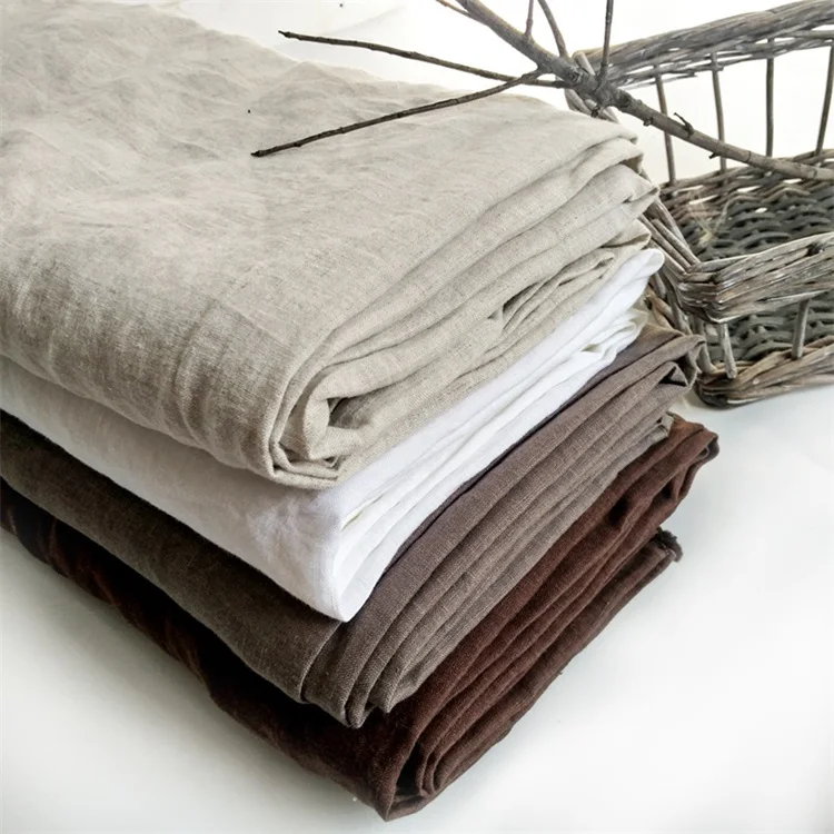 
Cheap 14sx14s 100% hemp stretch fabric for bedding sets 