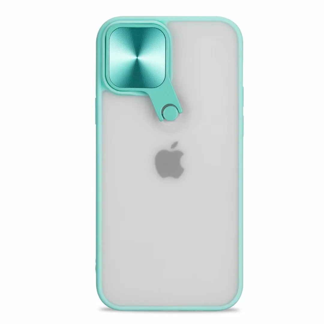 

2021 new 360 protection camera ring bracket TPU + PC mobile phone case make up mirror mobile phone protective cover for iPhone11