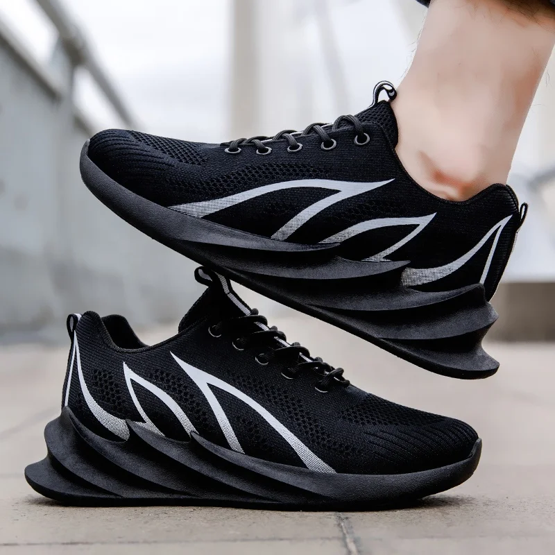 
2019 Unique Design Fashion Sneaker Men Latest Walking Shoes For Men Mesh Basketball Shoe Breathable SH-XM666 