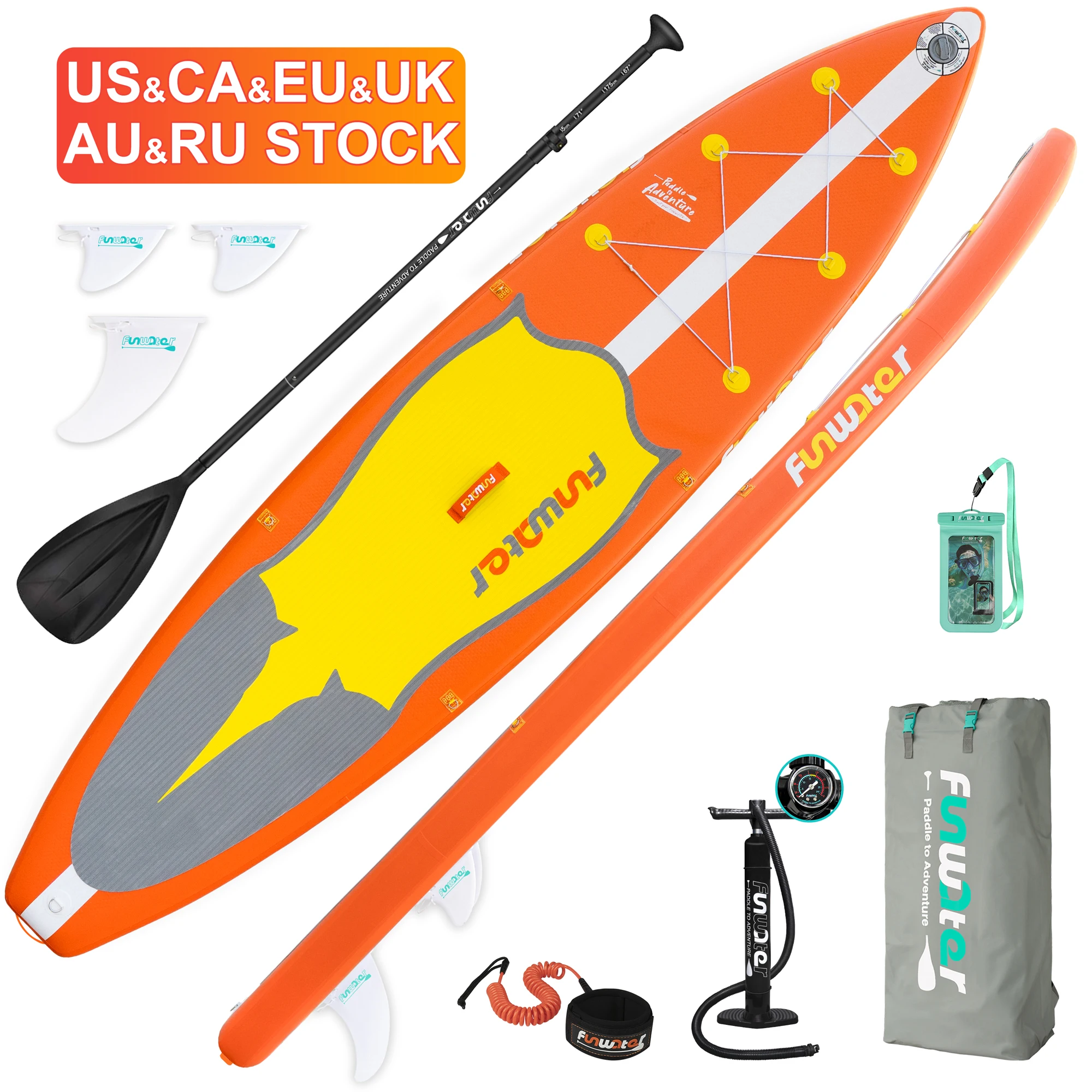 

FUNWATER Dropshipping OEM inflatable surf board paddle board sup longboard surfboard paddleboard gonflabl sub board softboard
