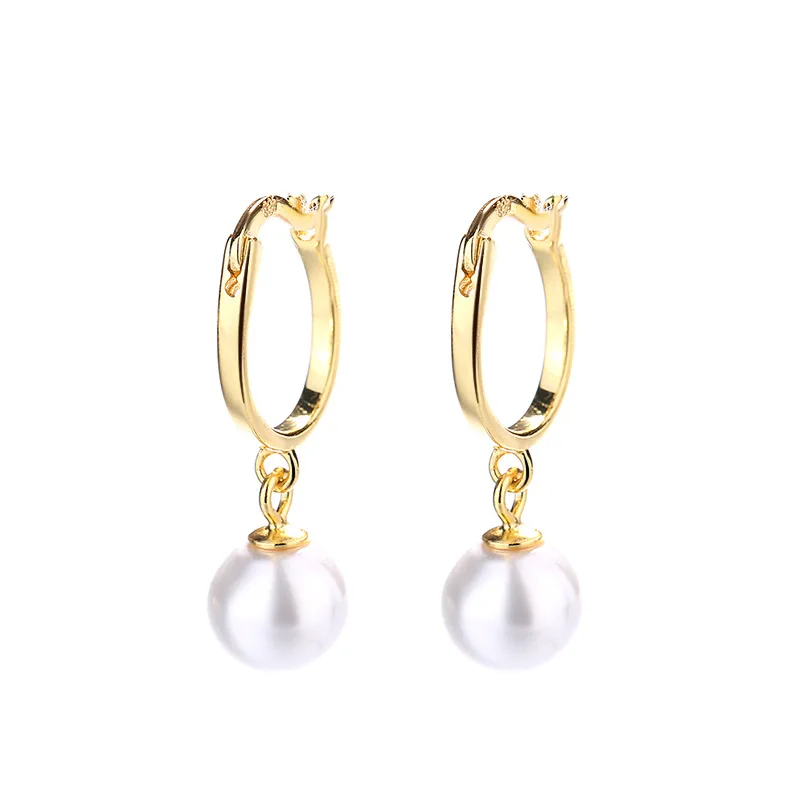 

2022 New Arrival S925 Pearl Drop Earrings 925 Sterling Silver Pearl Earrings For Women Girls