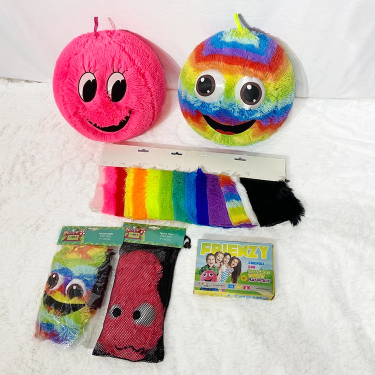
Factory price custom PVC inflatable colorful fuzzy balls toys 