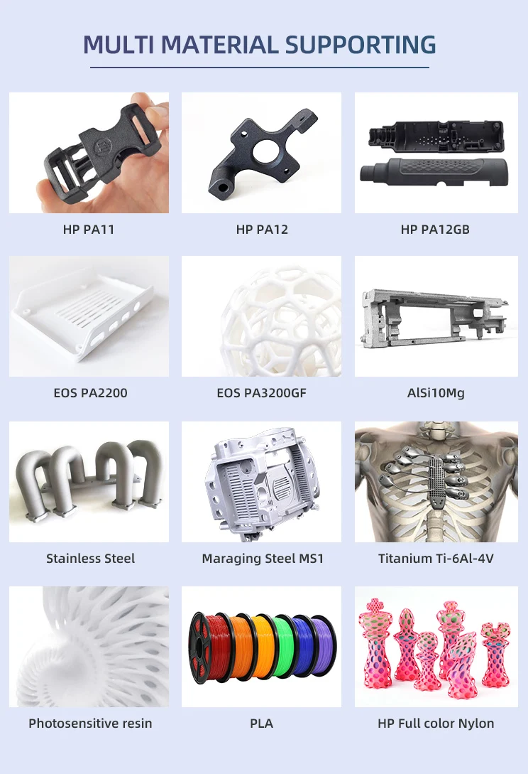 3d printed metal parts titanium MS1 316L 3d printing supplies