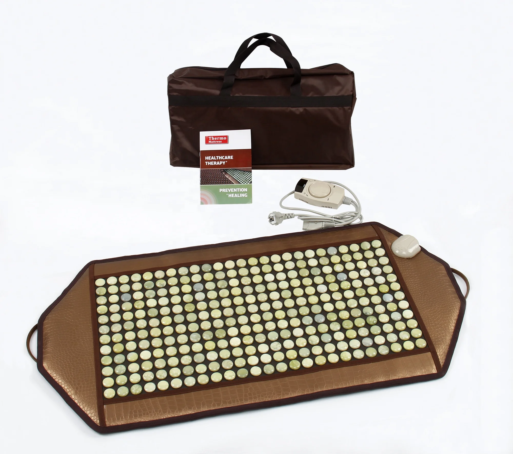 Relax Handle Mat Korean Bed Massage Stone Jade Thermal Infrared