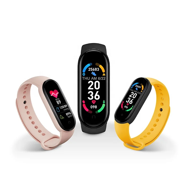 

Mi Band 6 Fitness Tracker Heart Rate Monitor IP67 Waterproof Bracelet Activity Tracker Wristband Reloj M6 M5 M4 Smart Watch